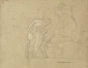 CHERUBINO CORNIENTI, Amor senza Rispetto, black chalk